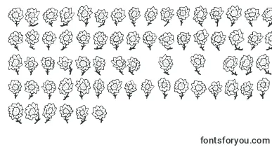  FE Majas Flowers font